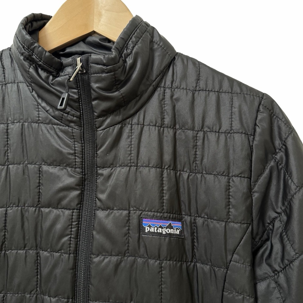 Patagonia Womens Nano Puff Quilted Zip Jacket Size S Black Packable USCS LOGO - Picture 7 of 11